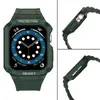 Pasek z etui ochronnym Protect Strap Band do Apple Watch 42 / 44 / 45 mm opaska obudowa pancerna - zielony